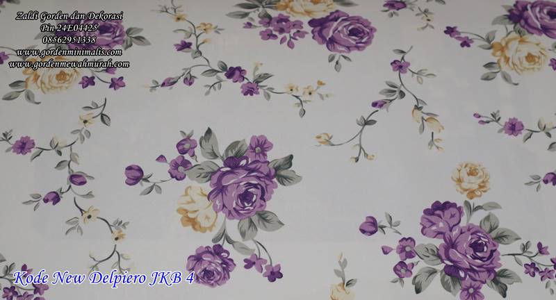 motif kain gorden shabby chic terbaru new delpiero JKB 4 gorden warna ungu