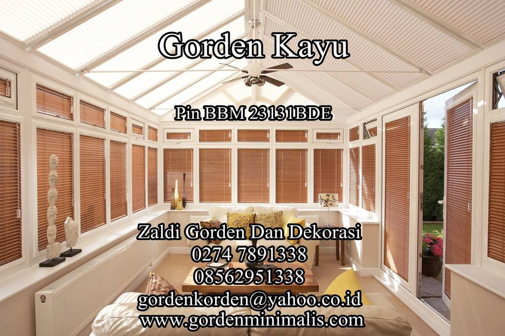Gorden Kayu wooden blind krey kayu rumah etnik classic