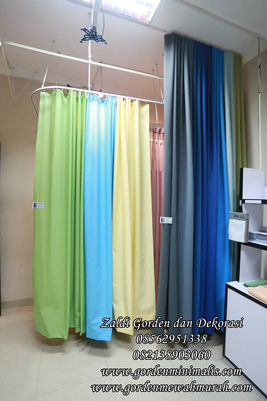 pilihan warna gorden anti noda bahan placida gorden anti air gorden plastik standar akreditasi rumah sakit