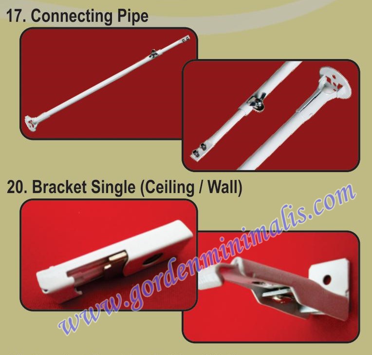 connecting pipe bracket single wall alat rel rumah sakit